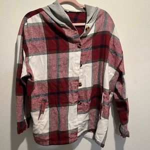 Lumister Women's Oversized Flannel Plaid Button Down.